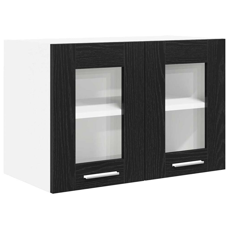 Hanging Cabinet Black Oak 60 x 31 x 40 cm Engineered Wood