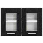 Hanging Cabinet Black Oak 60 x 31 x 40 cm Engineered Wood