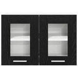 Hanging Cabinet Riga Black Oak 60 x 31 x 40 cm Engineered Wood - Rear View