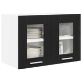 Hanging Cabinet Riga Black Oak 60 x 31 x 40 cm Engineered Wood - Side View