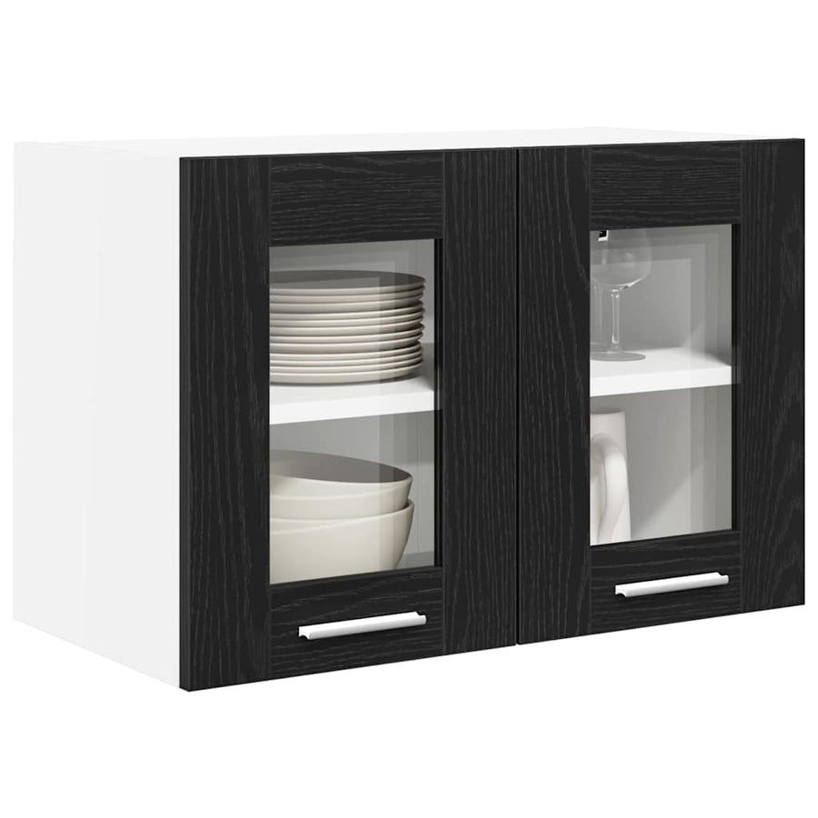 Hanging Cabinet Black Oak 60 x 31 x 40 cm Engineered Wood