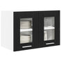 Hanging Cabinet 2 pcs Black Oak Engineered Wood
