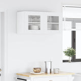 Hanging Cabinet Riga White 80 x 31 x 40 cm Engineered Wood - Top-Down View