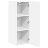 Hanging Cabinet with Door White 30 x 31 x 80 cm Engineered Wood