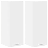 Hanging Cabinet 2 pcs White 30 x 31 x 80 cm Engineered Wood