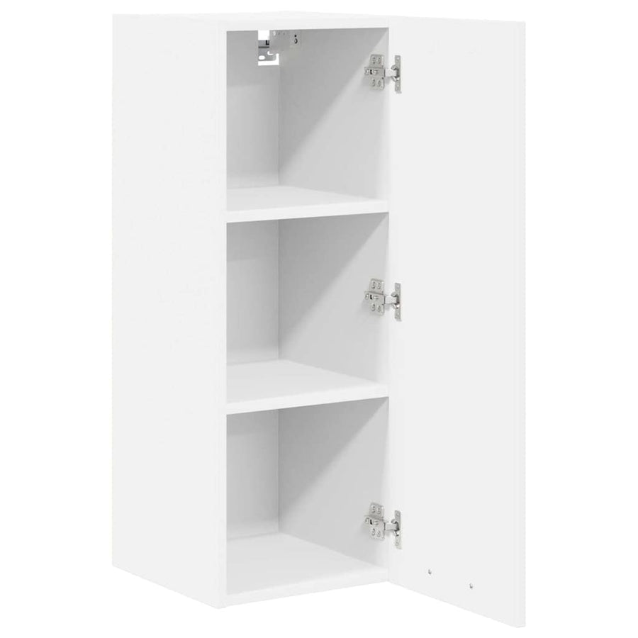 Hanging Cabinet 2 pcs White Engineered Wood