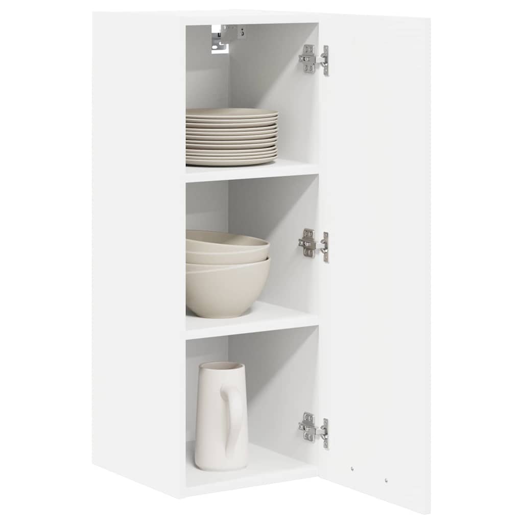 Hanging Cabinet with Shelf Riga 2 pcs White 30 x 31 x 80 cm