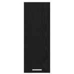 Hanging Cabinet Black Oak and White 30 x 31 x 80 cm