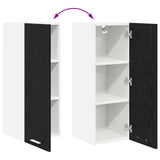 Hanging Cabinet Riga Black Oak and White 30 x 31 x 80 cm - Extra Image