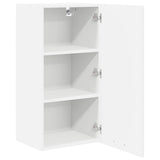 Hanging Cabinet Riga White 40 x 31 x 80 cm Engineered Wood - 45-Degree Angle