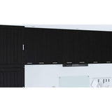 Hanging Cabinet Riga Black Oak and White 40 x 31 x 80 cm