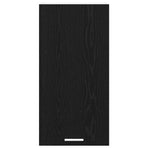 Hanging Cabinet Black Oak and White 40 x 31 x 80 cm