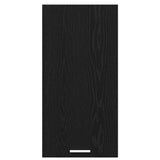 Hanging Cabinet Riga Black Oak and White 40 x 31 x 80 cm - Rear View