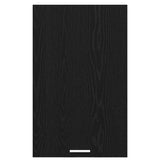 Hanging Cabinet with Door Black Oak and White 50 x 31 x 80 cm