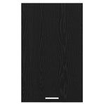 Hanging Cabinet Black Oak and White 50 x 31 x 80 cm