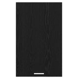 Hanging Cabinet Riga Black Oak and White 50 x 31 x 80 cm - Rear View