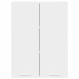 Hanging Cabinet with Door White 60 x 31 x 80 cm Engineered Wood