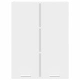 Hanging Cabinet Riga White 60 x 31 x 80 cm Engineered Wood - Rear View