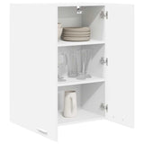 Hanging Cabinet with Door White 60 x 31 x 80 cm Engineered Wood