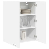 Hanging Cabinet Riga White 60 x 31 x 80 cm Engineered Wood - Side View