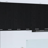 Hanging Cabinet Riga Black Oak 60 x 31 x 80 cm Engineered Wood