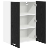 Hanging Cabinet Riga Black Oak 60 x 31 x 80 cm Engineered Wood - 45-Degree Angle