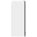 Hanging Cabinet Riga Black Oak 60 x 31 x 80 cm Engineered Wood - Close-Up Angle