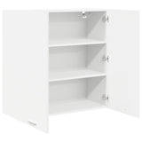 Hanging Cabinet Riga White 80 x 31 x 80 cm Engineered Wood - 45-Degree Angle