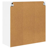 Hanging Cabinet Riga White 80 x 31 x 80 cm Engineered Wood - Low Angle