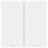 Hanging Cabinet with Door White 80 x 31 x 80 cm Engineered Wood