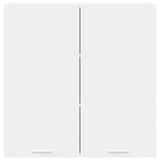 Hanging Cabinet Riga White 80 x 31 x 80 cm Engineered Wood - Rear View