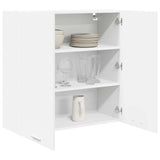 Hanging Cabinet with Door White 80 x 31 x 80 cm Engineered Wood
