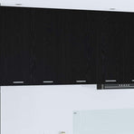 Hanging Cabinet Black Oak 80 x 31 x 80 cm Engineered Wood