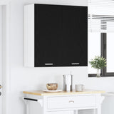 Hanging Cabinet Riga Black Oak 80 x 31 x 80 cm Engineered Wood - Top-Down View