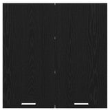 Hanging Cabinet Black Oak 80 x 31 x 80 cm Engineered Wood