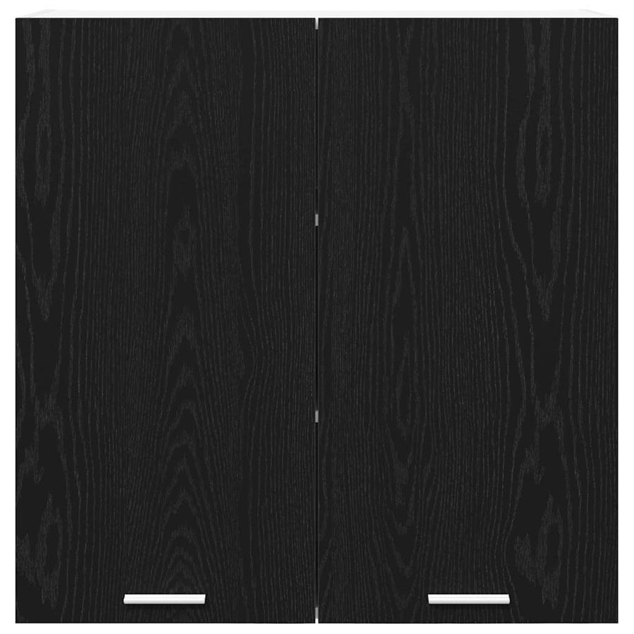 Hanging Cabinet Black Oak 80 x 31 x 80 cm Engineered Wood