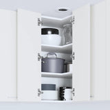 Hanging Cabinet Riga White 57 x 57 x 80 cm Engineered Wood - Top-Down View