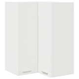 Hanging Cabinet Riga White 57 x 57 x 80 cm Engineered Wood - Front View