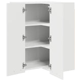 Hanging Cabinet Riga White 57 x 57 x 80 cm Engineered Wood - 45-Degree Angle