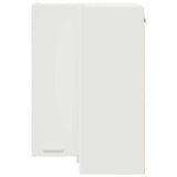 Hanging Cabinet Riga White 57 x 57 x 80 cm Engineered Wood - Rear View