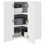 Hanging Cabinet White 57 x 57 x 80 cm Engineered Wood