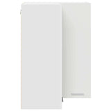 Hanging Cabinet Riga White 57 x 57 x 80 cm Engineered Wood - Close-Up Angle