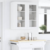 Hanging Cabinet with Shelf Riga 2 pcs White 40 x 31 x 80 cm - Top-Down View