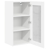 Hanging Cabinet with Shelf Riga 2 pcs White 40 x 31 x 80 cm - 45-Degree Angle