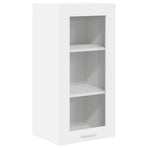 Hanging Cabinet 2 pcs White Engineered Wood