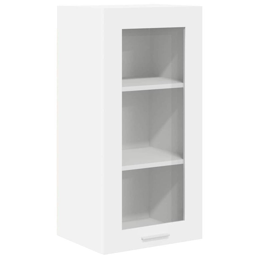 Hanging Cabinet 2 pcs White Engineered Wood
