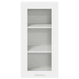 Hanging Cabinet with Shelf Riga 2 pcs White 40 x 31 x 80 cm - Close-Up Angle