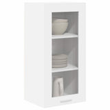 Hanging Cabinet with Shelf Riga 2 pcs White 40 x 31 x 80 cm - Side View