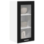 Hanging Cabinet Black Oak 40 x 31 x 80 cm Engineered Wood