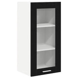 Hanging Cabinet 2 pcs Black Oak 40 x 31 x 80 cm Engineered Wood